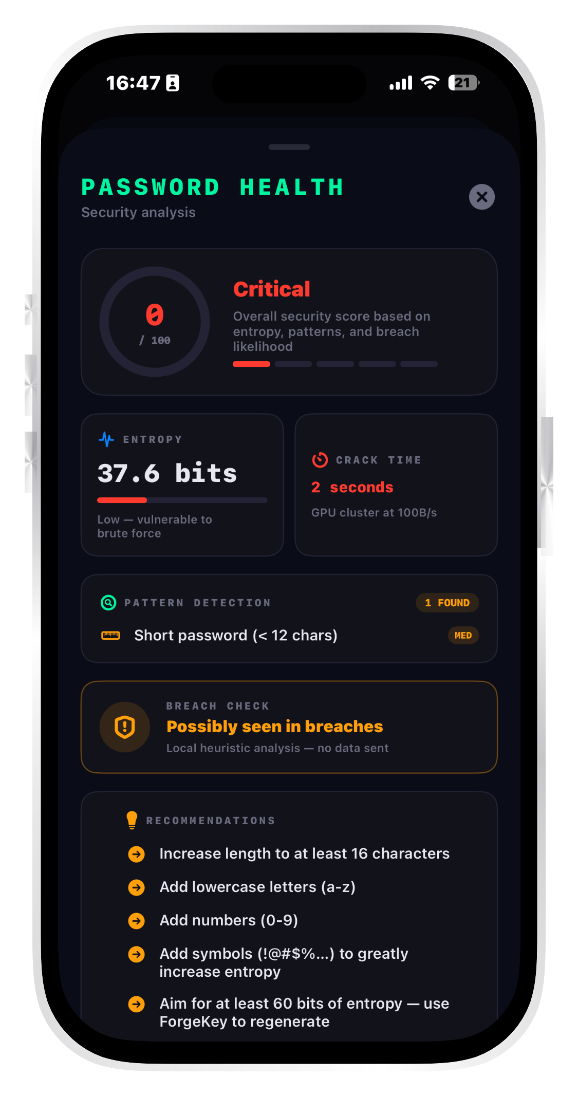 ForgeKey Screenshot 3